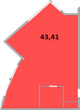 План квартиры студии ЖК "Измайловский Парк"